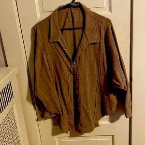 Oversized button down lights shirt